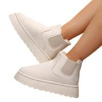 Botas de nieve planas para mujer de otoño e invierno, zapatos cálidos cómodos para exteriores - details 0