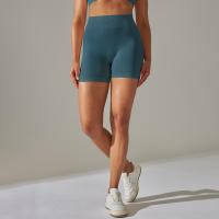 Nessaj-pantalones cortos deportivos para mujer, mallas de yoga sin costuras, a prueba de sentadillas, de cintura alta - details 15
