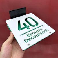 Placa acrílica personalizada para el hogar, señal exterior con número de casa, dirección familiar Solar Exterior, corte láser LED - details 4