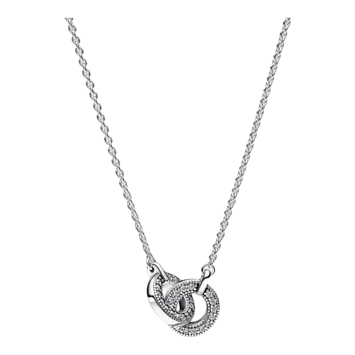 Collar de Plata Esterlina S925 con Colgante de Pavé Accesorio de Boda Exquisito - 1