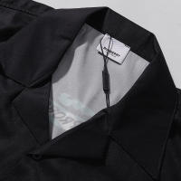 Camisa clásica de manga corta para hombre con estampado en color de caballo de guerra, camisa informal de verano para parejas - details 2