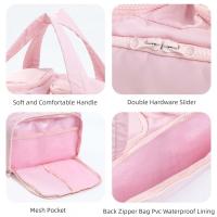 Nueva bolsa de aseo de viaje con asa, bolsa de maquillaje ligera y esponjosa, bolsa de almacenamiento de gran capacidad dividida para exteriores - details 6