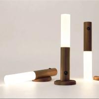 Luz LED Nocturna de Madera USB Lámpara de Pared Magnética, Armario de Cocina, Luz de Armario, Escalera del Hogar, Dormitorio Productos Normales con Batería - details 7