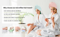2 toallas para el cabello de secado rápido súper absorbentes - details 0