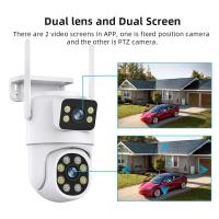 Cámara de seguridad inalámbrica Tuya Wifi de doble lente de 10 MP, PTZ, para exteriores, 4K, con pantalla dual, seguimiento automático, monitorización y videovigilancia. - details 3