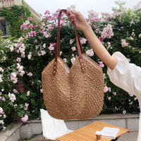 Bolso de mano de paja de gran capacidad para Mujer, Bolso de hombre, informal, de viaje, de mimbre, para Playa y Verano - details 21