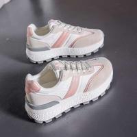 Nuevo estilo 2025, zapatos de cuña ligeros para mujer, deportes antideslizantes, soporte para arco, zapatillas rosas para correr para niñas, marca de regreso a la escuela - details 3