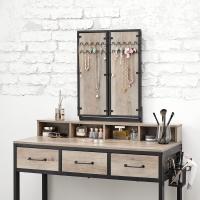 Tocador con Espejo Plegable de 3 Piezas Soporte para Secador de Cabello - details 7