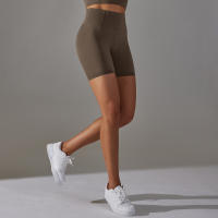 Nessaj-pantalones cortos de yoga sin costuras, con patrón de cuadros, transpirables, para gimnasio, mallas push up - details 34