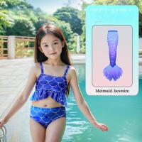 Traje de Baño de Sirena para Niñas Rápido Secado Cómodo Estilo de Prisa Material de Poliéster - details 1