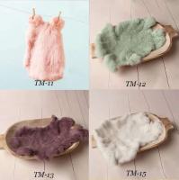 Cesta de fotografía para recién nacidos con piel de 16 colores, accesorios de relleno, manta, fondo de piel de conejo, accesorios para fotos - details 5