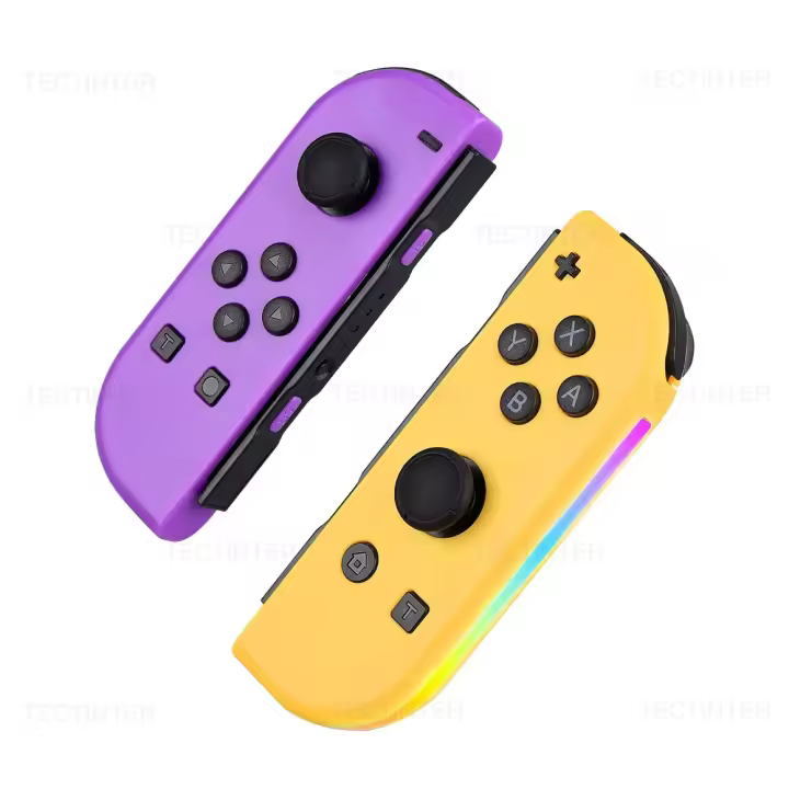 Mando inalámbrico RGB L/R, Joypad Compatible con Switch /Oled/ Lite, control de Joystick con función de despertador/6 ejes - 1
