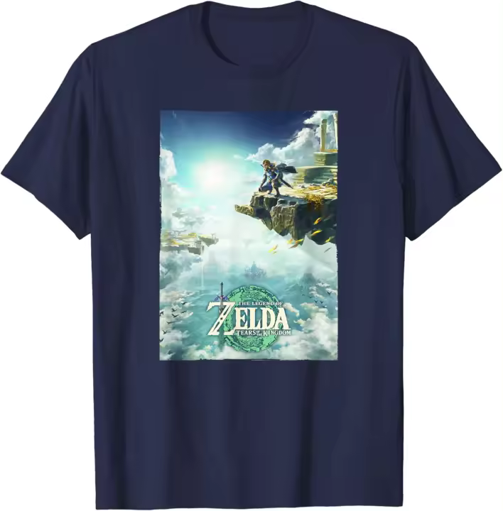 Camiseta con póster de The Legend of Zelda Tears Of The Kingdom Cloudy Link - 1