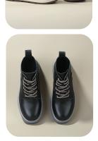 Zapatos de cuero de vaca puro de gama alta de cuero genuino estilo de herramientas zapatos de tablero de caña alta - details 5