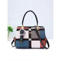 Bolso con patrón a cuadros, bolso cruzado decorativo de moda, cartera con asa de trabajo para mujer, mochila de lujo de alta gama - details 1