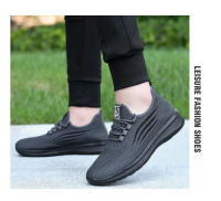 Zapatillas de moda para hombre Zapatillas elásticas ultraligeras y transpirables Suela blanda Zapatos casuales - details 18