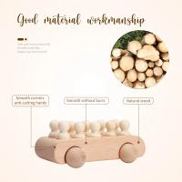 1Set Montessori de madera juguetes para niños de madera de Peg de muñecas de coche autobús niños educativo juguete de - details 12
