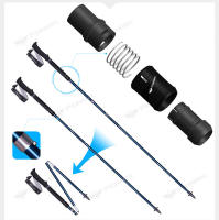 Palos de Senderismo PIONEER 2pcs Ultra Ligeros y Plegables para Trekking Nórdico en Aluminio Carbono y Tungsteno - details 3