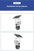 Camara de vigilancia exterior solar Wifi doméstico Internet HD 360 grados inteligente Visión nocturna - details 5