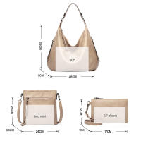 Bolso de Hombro para Mujer, Bandolera de Cuero PU, 3 piezas, informal, Gran Capacidad - details 33
