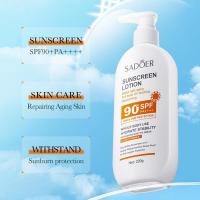 SADOER Crema SPF 90 Protector Facial Protección Solar Hidratante Cuerpo UV Loción Bloqueador Solar Origen R6F8 - details 4
