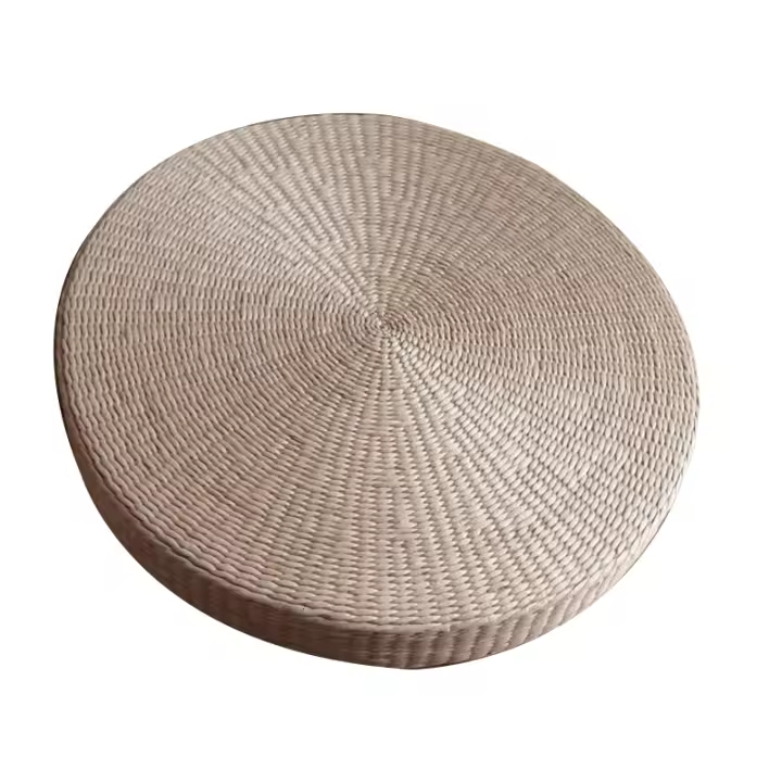 30cm 40cm Tatami Cushion Meditation Cushions Round Straw Weave Handmade Pillow Floor Yoga Chair Seat Mat Home Decor - 1