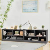 Estantería Infantil con 5 Compartimentos Abiertos, Librería para Juguetes y Libros de Niños, Armario Bajo con Patas Antideslizantes, Estante para Exhibición (111 x 30 x 61,5 cm, Natural) - details 16