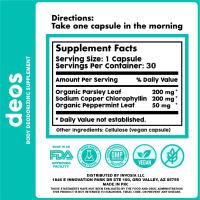 DEOS Suplemento de desodorante interno Desodorante para todo el cuerpo Apoyo para la salud, la desintoxicación y la digestión de la piel intestinal - Control natural de olores - details 7