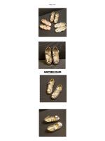 Zapatos de cuero para niñas, zapatillas planas de princesa con pajarita, zapatos de flores para niñas, zapatos planos informales para niños, zapatos de tacón bajo para baile y boda, suaves - details 2