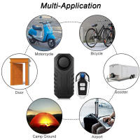 Wsdcam Alarma de Bicicleta Anti-Robo Activada por Vibración Remota Sirena Inalámbrica de 113dB - details 6