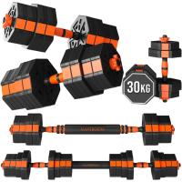 Mancuernas Ajustables Antideslizantes Barra de Cierre de Seguridad Kit de Ejercicio Hexagonal 10kg-50kg - details 0