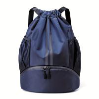 Mochila deportiva Yoga Fitness, Compartimento transpirable para calzado, Correas impermeables ajustables, Diseño unisex, Adecuada para viajar y entrenar Color Negro, Gris - details 5