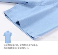 Camisa básica 100% algodón para hombre, manga corta, informal, de negocios, Oxford, amarillo, blanco, ajuste Regular, ropa Social para hombre - details 5
