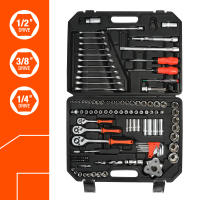 ValueMax-herramientas de reparación de automóviles, Kit de herramientas manuales de taller mecánico, llave inglesa, destornillador, juego de enchufes, 122 piezas - details 5