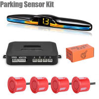 Sistema de Sensor de estacionamiento LED, Kit de pantalla de Monitor Parktronic, retroiluminación, asistente de Detector de respaldo, 4 sondas, nuevo - details 5