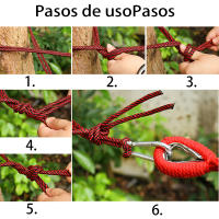 Hamaca de Camping para Jardín al Aire Libre con Correas para Colgar en el Árbol, Hamaca Duradera con Capacidad de Hasta 450 Libras, Hamaca Portátil con Bolsa de Viaje Perfecta para Acampar en Patio, Exterior/Interior (102,36 x 31,5 Pulgadas) - details 1