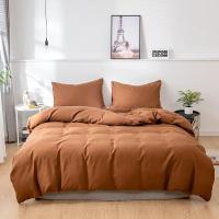 Funda nórdica de Color sólido con lijado, 220x240, individual, doble, Queen, King, juego de cama sencillo, funda de almohada, ropa de cama (sin sábana) - details 9
