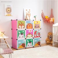 Armario Infantil Modular con Dibujos Animados Estantería Portátil para Ropa, Zapatos, Juguetes - details 15