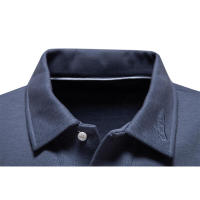 Tops casuales de color sólido con cuello de manga larga para hombre, solapa de moda, ropa versátil, primavera y otoño, nuevo - details 6