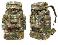 Mochila táctica de gran capacidad para hombre, bolsa militar de camuflaje de 70L, para senderismo, montañismo, caza y acampada - details 5