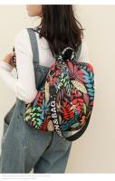 Mochila antirrobo vintage para mujer, bolso de hombro de viaje, mochila negra informal, flores, regalo para madre - details 17