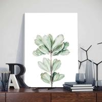 Pintura Nórdica de Arte de Pared en Lienzo JUBEER con Marco Posters de Hojas de Plantas Minimalistas Pictras para Decoración del Hogar - details 5