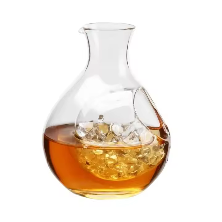 Botella de vidrio sin plomo, whisky, vodka, sake, shochu, herramienta de bar doméstico, 300-400 ml - 1