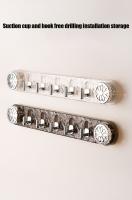 Colgador de ropa con ventosa de 6 ganchos, ganchos para abrigos y ropa extraíbles sin perforaciones, perchero colgante de ABS que ahorra espacio para Baño - details 3