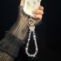 Con Clip, cuentas de cristal, cadena para teléfono, cordón corto antipérdida para teléfono móvil, colgante de teléfono con cuentas de amor, accesorios para llaves de coche - details 6