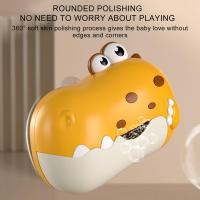 Máquina de burbujas de baño para niños, soplador automático de burbujas con forma de dinosaurio, eléctrico con ventosa, compañero de baño para niños - details 1