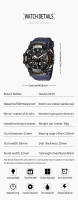 Reloj Deportivo SMAEL para Hombres con Doble Tiempo LED Digital Moda Cronógrafo de Cuentdown Caja de Aleación Impermeable Reloj Militar de Pulsera - details 7