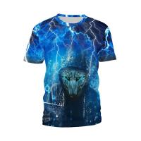Nueva camiseta 3D de manga corta para hombre, camiseta de león con estampado digital, jersey deportivo de manga corta. - details 4