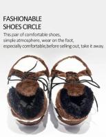 Talla única para mujeres y hombres, interiores de algodón, zapatillas de deporte para el hogar. - details 4