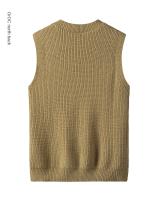 Chaleco De Punto Para Hombre Versátil Y Casual Con Cuello V Sin Mangas Cómodo Y Caliente De Color Sólido Para El Día a Día - details 8